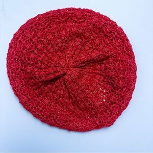 Staring at Stars Knit Orange Beret